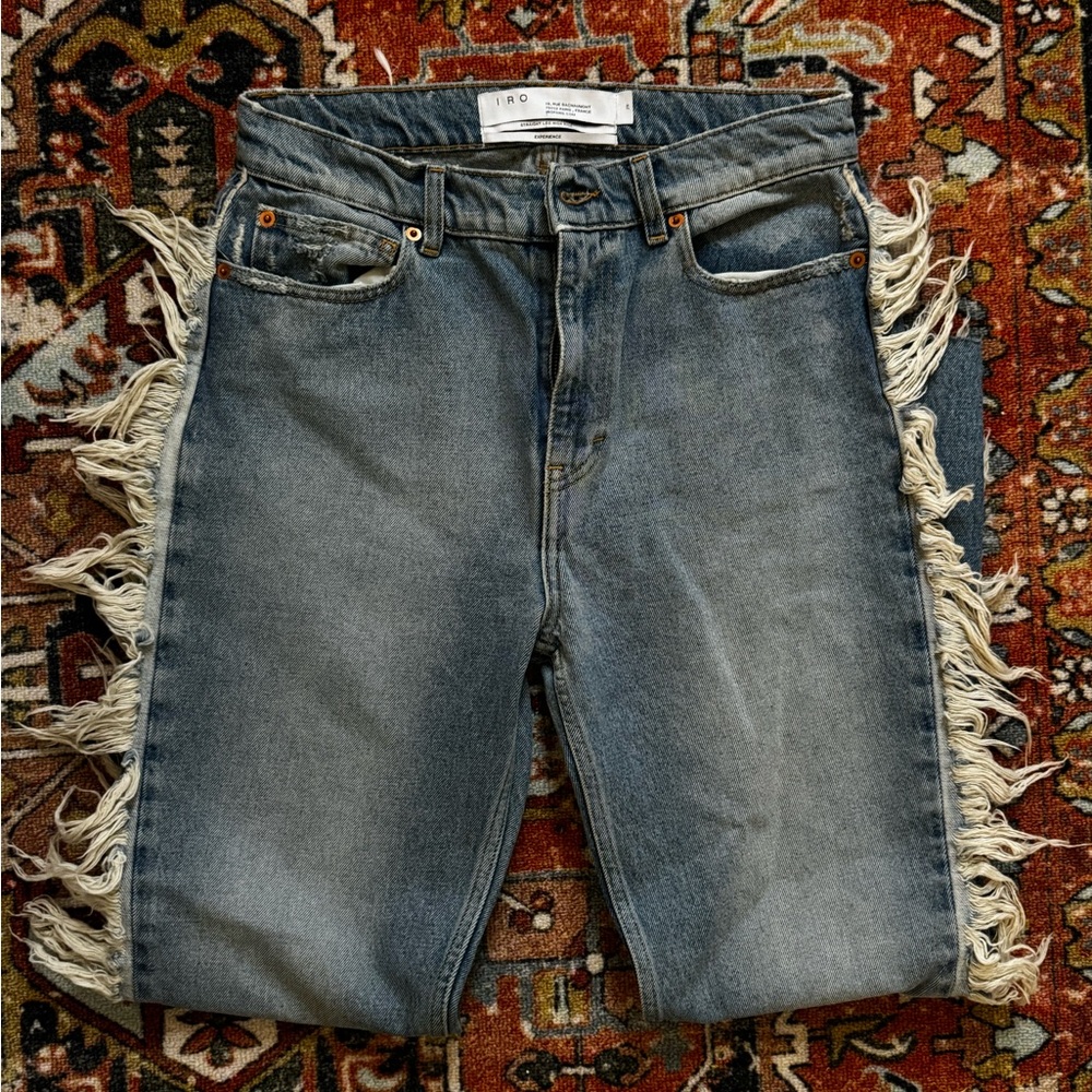 IRO Blue Straight Leg Jeans Classic Style